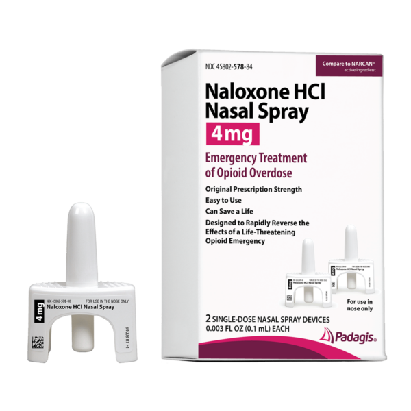 Naloxone Opioid Overdose Nasal Spray Box | GSE Medical Supplies