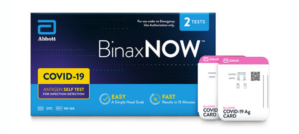 Abbott BinaxNOW COVID Test Box Exterior | GSE Medical Supplies