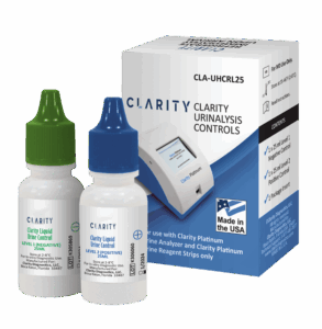 Clarity Urine Control bottles with box.