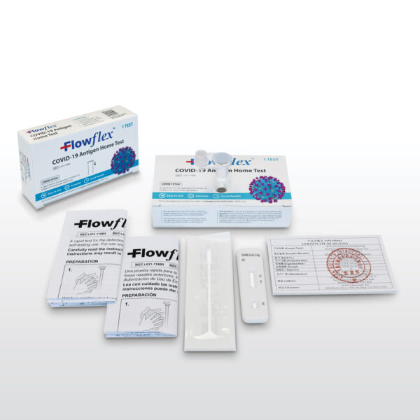 Flowflex Covid Test Box componenets | GSE Medical Supplies