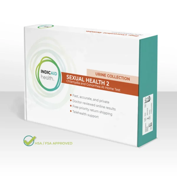 Indicaid Health Sexual Health 2 Gonorrhea and Chlamydia Test