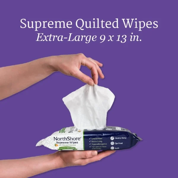 NorthShore Supreme Quilted Body Wipes | GSE Medical Supplies