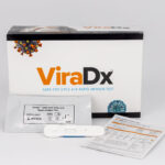 ViraDX Covid Flu A&B rapid test box, IFU, and analyzer