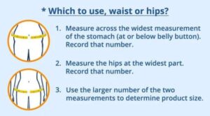 Northshore sizing image| which to use waist or hips