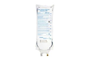 B. Braun 0.9% Sodium Chloride Injection - USP - 1000 mL - EXCEL Plus IV Bag - Case of 12