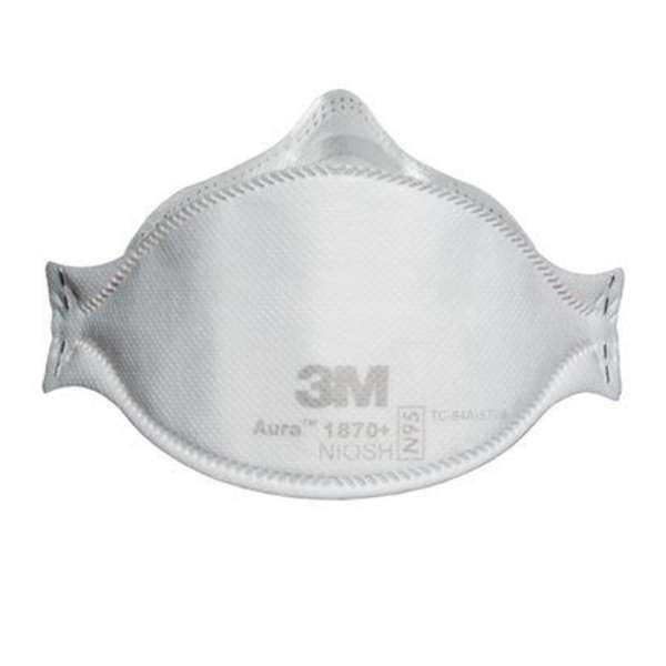 3M Aura Health Care Particulate Respirator and Surgical Mask 1870+BULK, N95, 440 ea/case