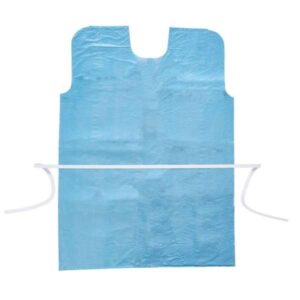 GRAHAM MEDICAL TISSUE/POLY/TISSUE EXAMINATION GOWN-Exam Gown, 30" x 42", Blue,