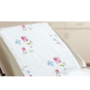 GRAHAM MEDICAL SPA - QUALITY MASSAGE TABLE PAPER-Table Paper, 21" x 225 ft, Smooth Finish, Rose Garden®