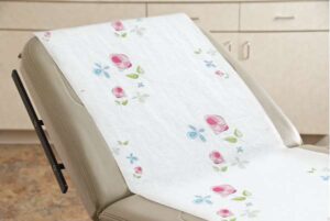 GRAHAM MEDICAL SPA - QUALITY MASSAGE TABLE PAPER-Table Paper, 18" x 125 ft, Crepe Finish, Rose Garden®