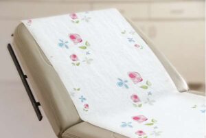 GRAHAM MEDICAL SPA - QUALITY MASSAGE TABLE PAPER-Table Paper, 21" x 125 ft, Crepe Finish, Rose Garden®