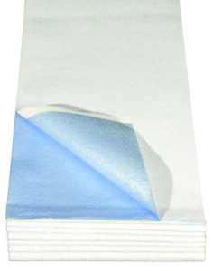 GRAHAM MEDICAL ECONOMY STRETCHER SHEETS-Tissue Poly Stretcher Sheet, 40" x 90", White/Blue