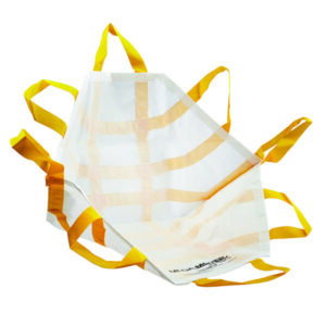 GRAHAM MEDICAL MEGAMOVER® TRANSPORT CHAIR-MegaMover® Transport Chair, 36" x 36", White, Black Straps