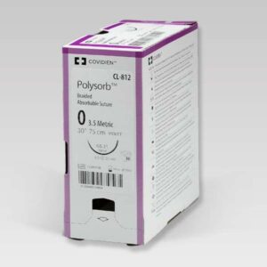 Medtronic polysorb coated synthetic absorbable sutures