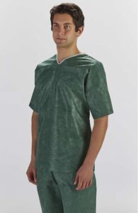 GRAHAM MEDICAL DISPOSABLE ELITE NON-WOVEN SCRUBS-Pants, Non-Woven, Large, Green