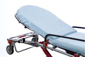 GRAHAM MEDICAL POCKETFIT® STRETCHER SHEET-SnugFit® Fitted Stretcher Sheet, Light Blue, Non-Woven, 30" x 84"