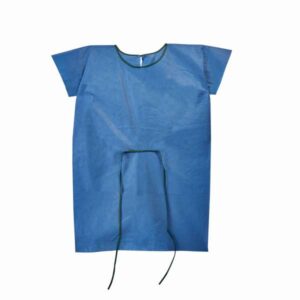 GRAHAM MEDICAL NON-WOVEN GOWN-Nonwoven Gown, 28" x 42", Blue, SMS Medium,