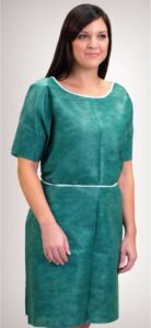 GRAHAM MEDICAL NON-WOVEN GOWN-Gown, Nonwoven, 28"x42", Green, SMS, Medium,