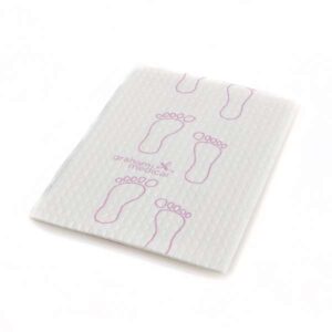 GRAHAM MEDICAL PODIATRIC TOWELS-Polyback Towel, 13½" x 18", Mauve, Footprint®, 3-Ply