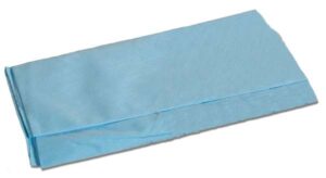 GRAHAM MEDICAL TISSUE/POLY/TISSUE DRAPE & BED SHEETS-Fanfold Bed Sheet, Tissue/ Poly/ Tissue, Blue, 40" x 84"