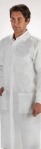 GRAHAM MEDICAL ELITE LAB COAT-Labmates Coat, 3-Pocket, 2X-Large, Nonwoven, White