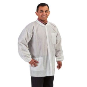 GRAHAM MEDICAL ELITE LAB COAT-Labmates Jacket, 3-Pocket, X-Large, Nonwoven, White