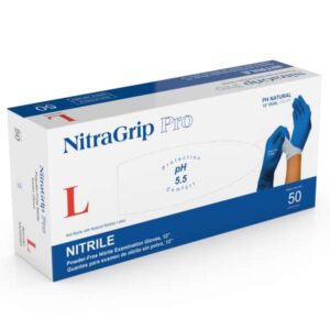 MEDGLUV Nitragrip Pro Nitrile exam glove-Powder-Free, 2-Ply, Blue/ White, Chemo -MG50090_Series