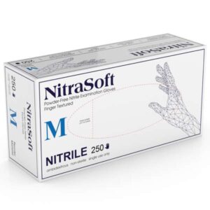 MEDGLUV Nitrasoft Nitrile exam glove- Powder-Free, Textured Finger, Cobalt Blue, Non-Sterile -MG5250_ Series