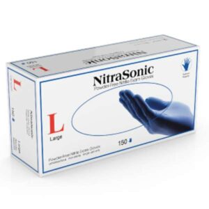 MEDGLUV Nitrasonic 150 Nitrile Exam Glove- Powder-Free, Textured, 5ml Chemo & Fentanyl Tested -MG5390_ Series