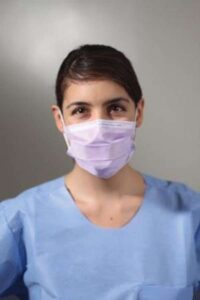 HALYARD KC100 surgical and procedure masks - ASTM Level 1, Earloops, Lavender