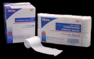DUKAL conforming stretch gauze - Conforming Gauze, 4", Non-Sterile Clean