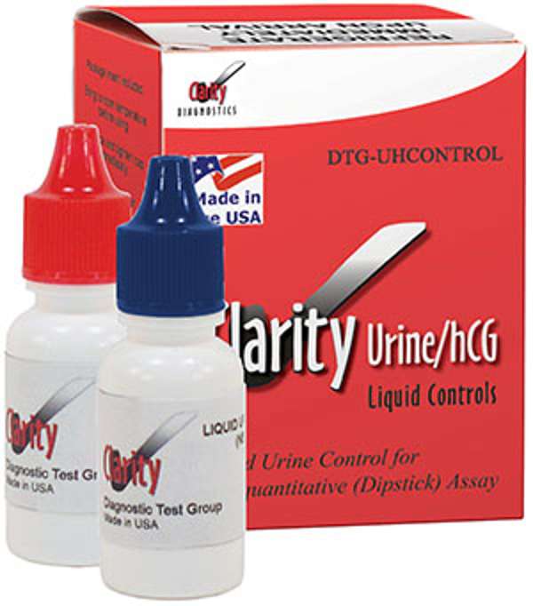 CLARITY DIAGNOSTICS URINALYSIS- Urine/HCG Liquid Controls Semiquantitative (Dipstick) Assay