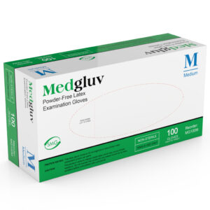 MEDGLUV Latex exam gloves- MG100 Series -Low Protein, Latex, Non-Sterile,