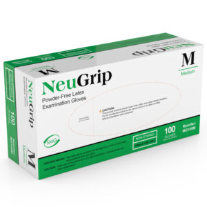 MEDGLUV Nuegrip latex exam gloves- 8 Mil Thick, Chlorinated, MG105 Series