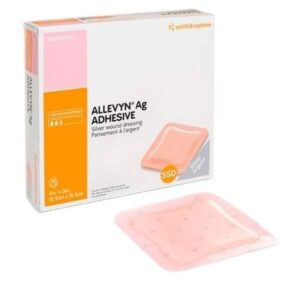 Smith+Nephew ALLEVYN Ag Gentle Border Foam Dressing