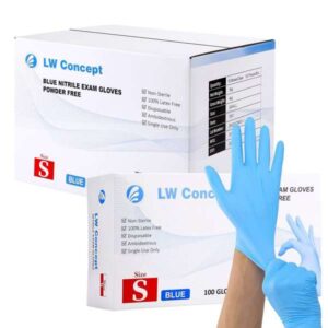 LW Concept 4 Mil Blue Nitrile Gloves
