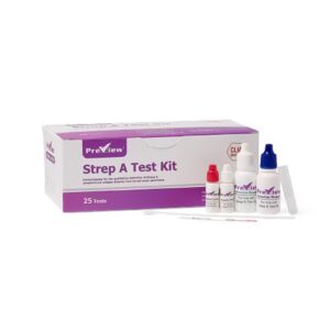 Strep A test, clia waived, test kit, rapid test, preview