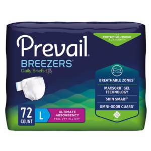 Prevail Breezers Breathable Briefs Size Large Case of 72